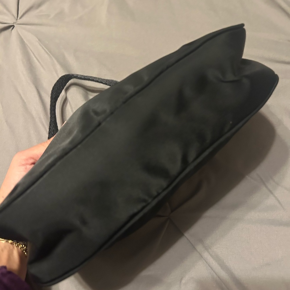 Authentic vintage Prada mini baguette satin/vinyl bag - Picture 3 of 8